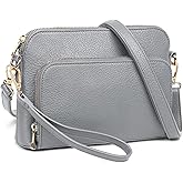 Marvolia Crossbody Bag for Women - PU Leather Shoulder Bag Trendy Small Crossbody Purse Bag for Travel Work Party
