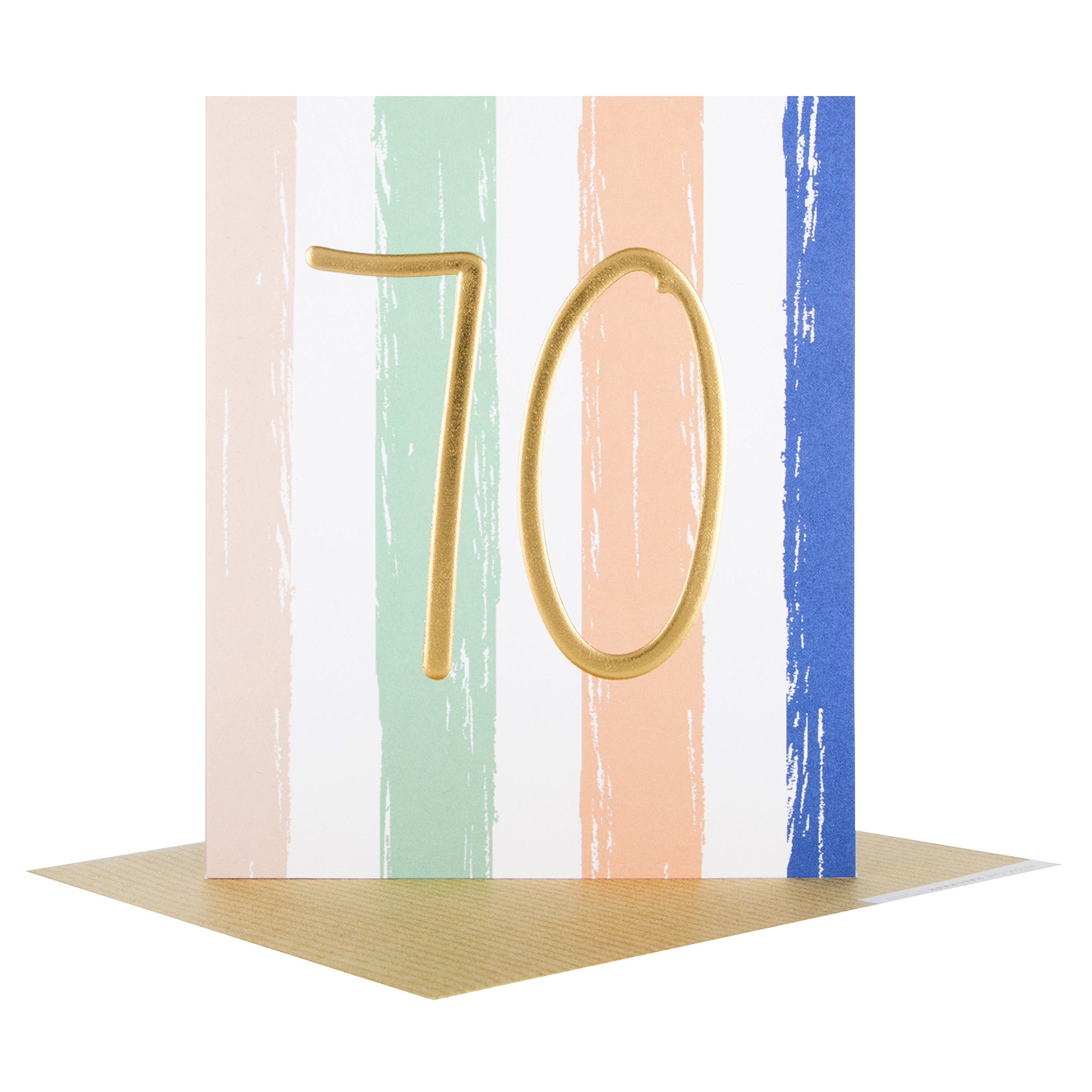 Hallmark 25508130 70th Birthday Studio Card "Blank" - Small