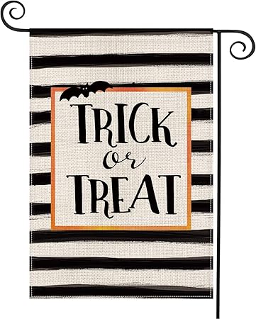 trick or treat garden flag