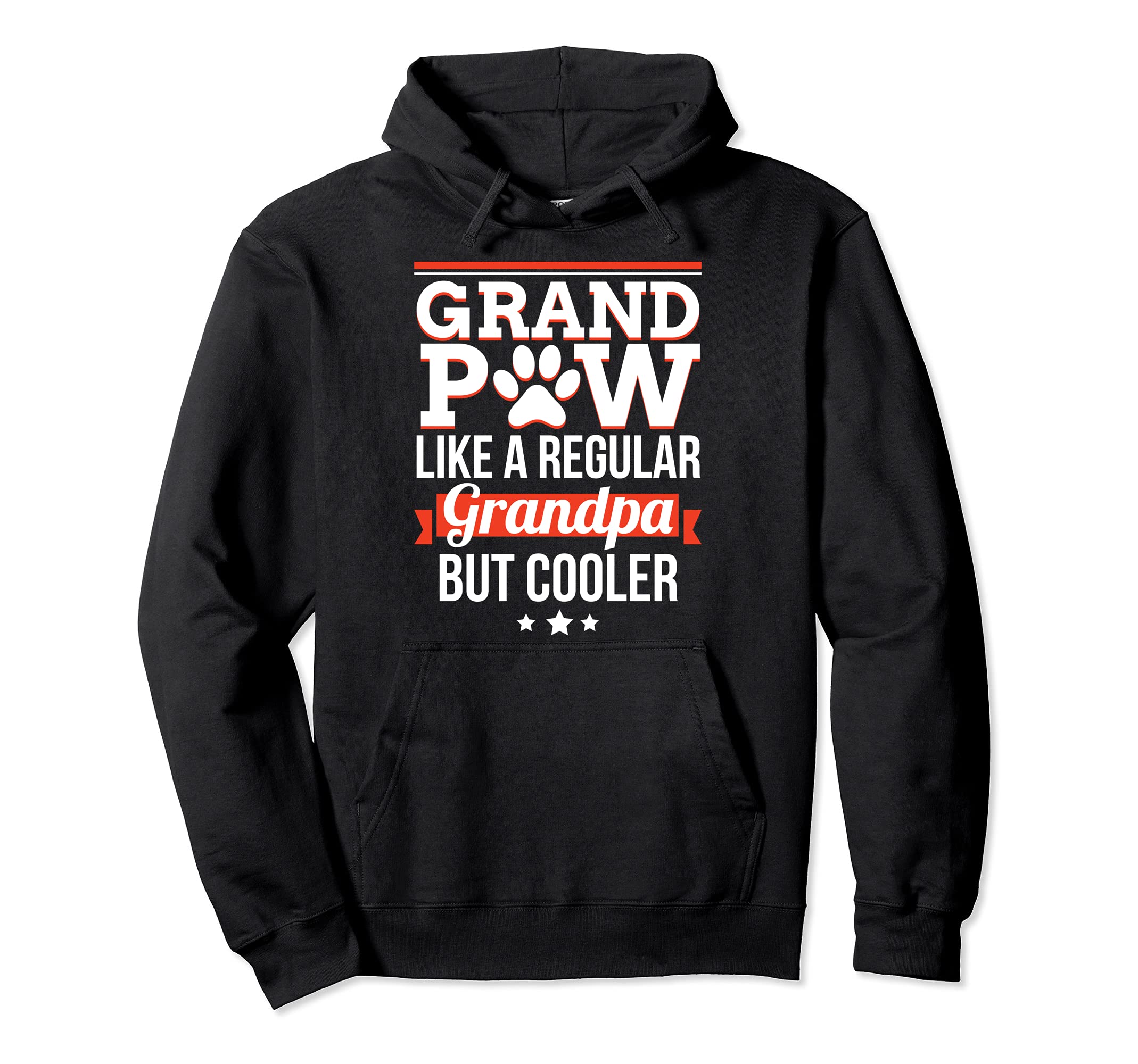 Grand Paw Like A Regular Grandpa But Cooler Funny Dog dad Pullover Hoodie