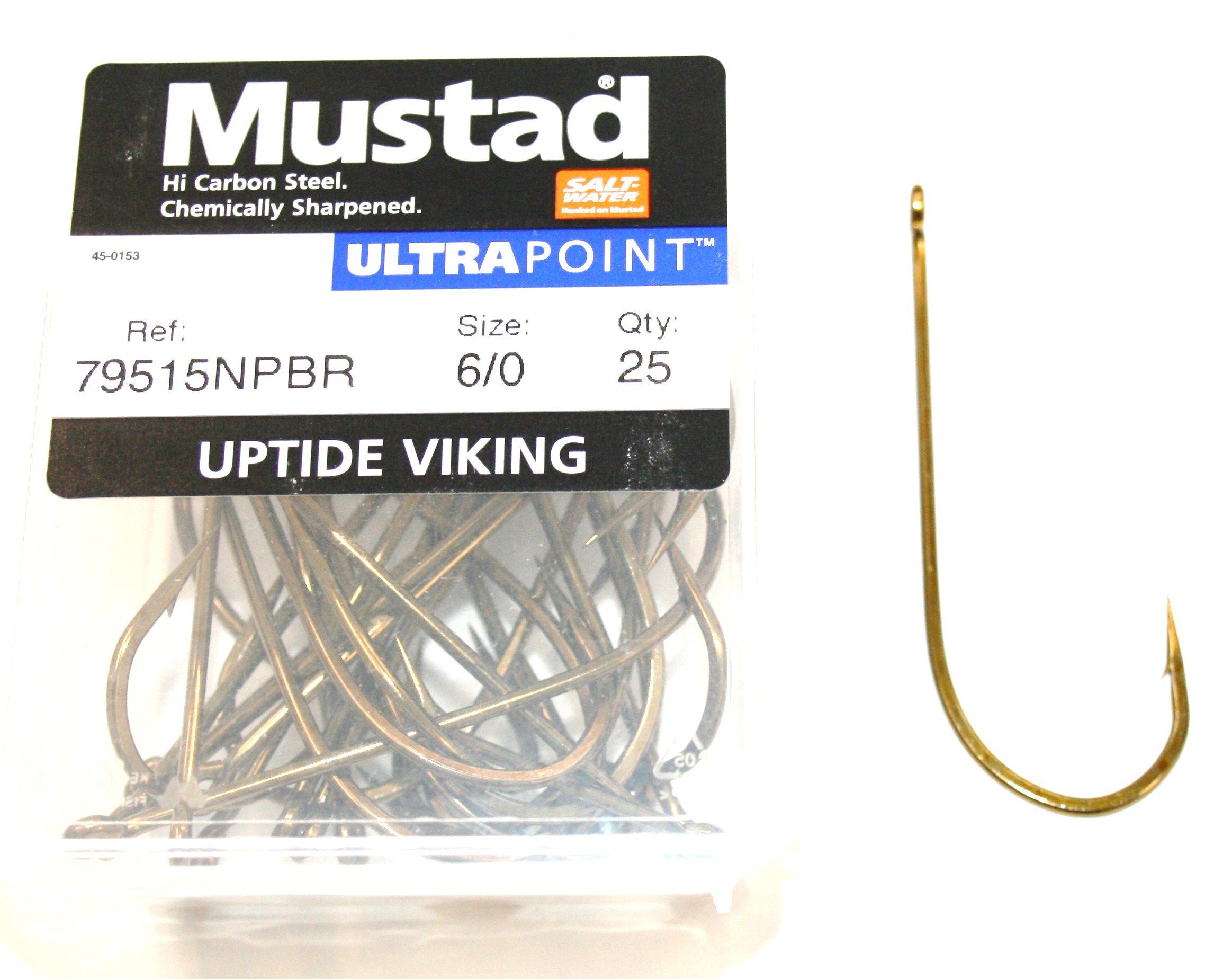 Mustad Uptide Viking 79515NP-BR size 6/0 qty 25