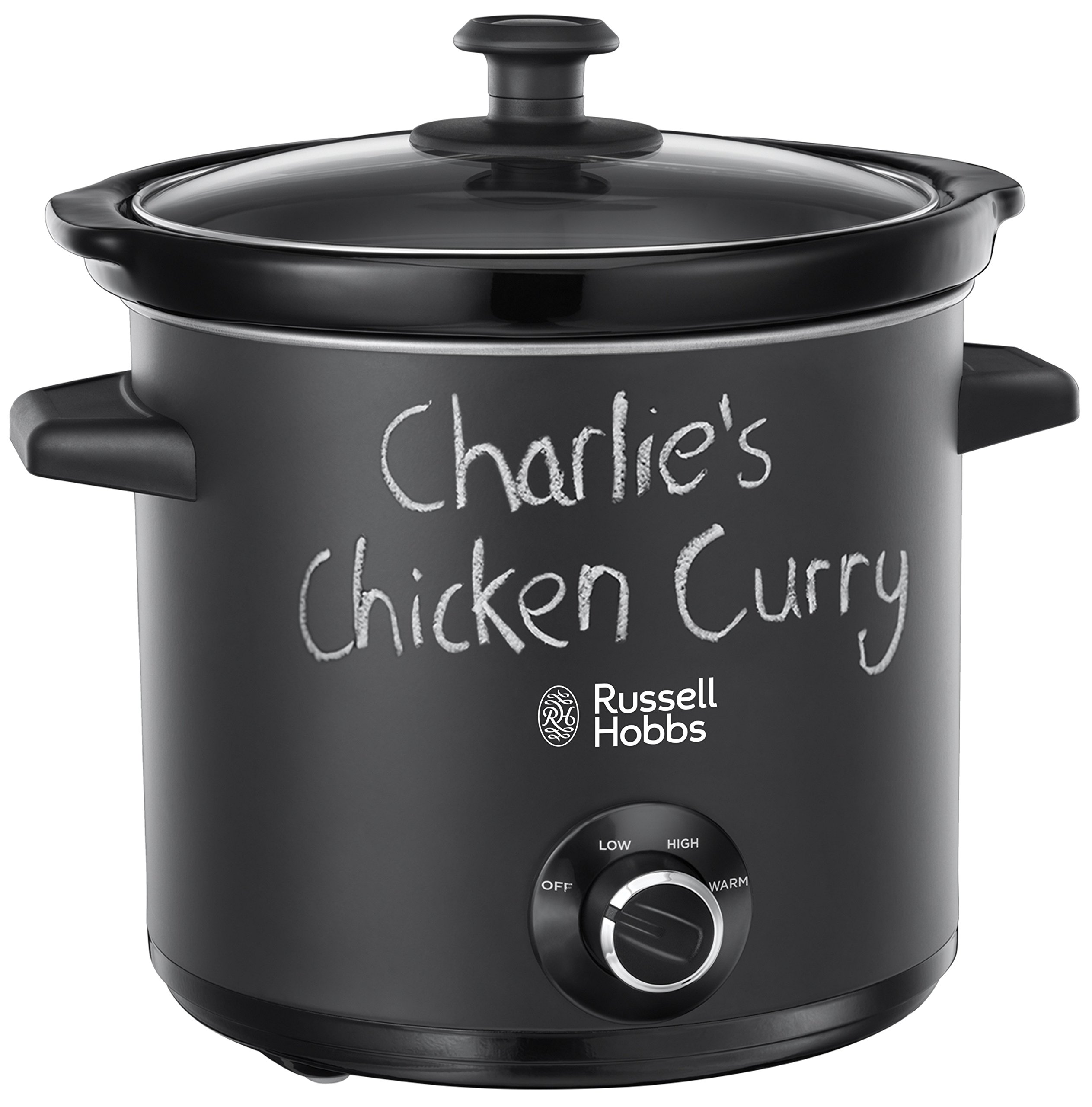 Russell Hobbs 24180 Chalkboard Slow Cooker, 3.5 L, Black Buy Online in