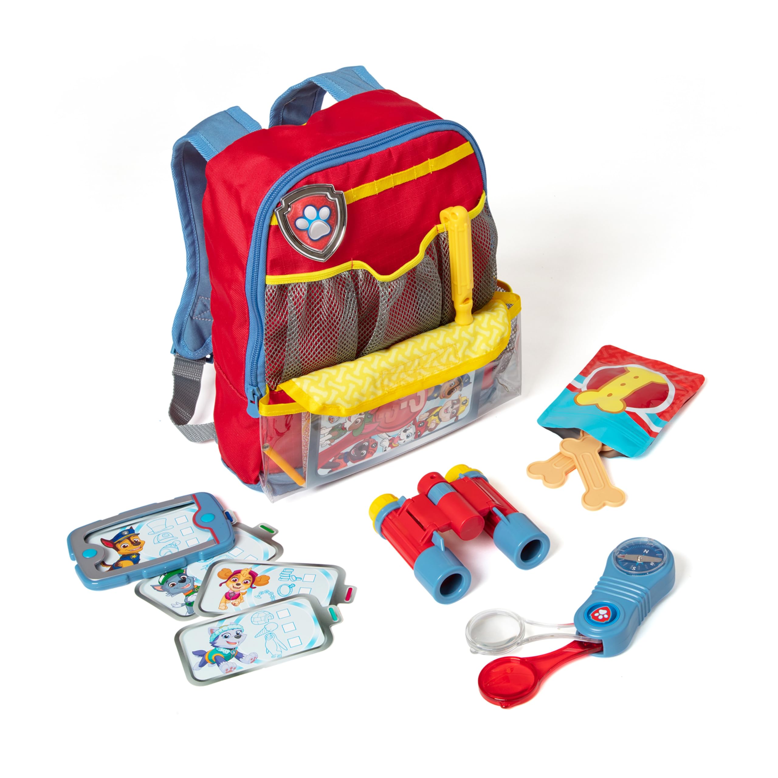 Melissa & Doug PAW Patrol Pup Pack Backpack, Adventure-Ready PAW Patrol Toys for Kids with Whistle, Binoculars, & Mission Cards, Preschool Toys for Girls & Boys Ages 3+