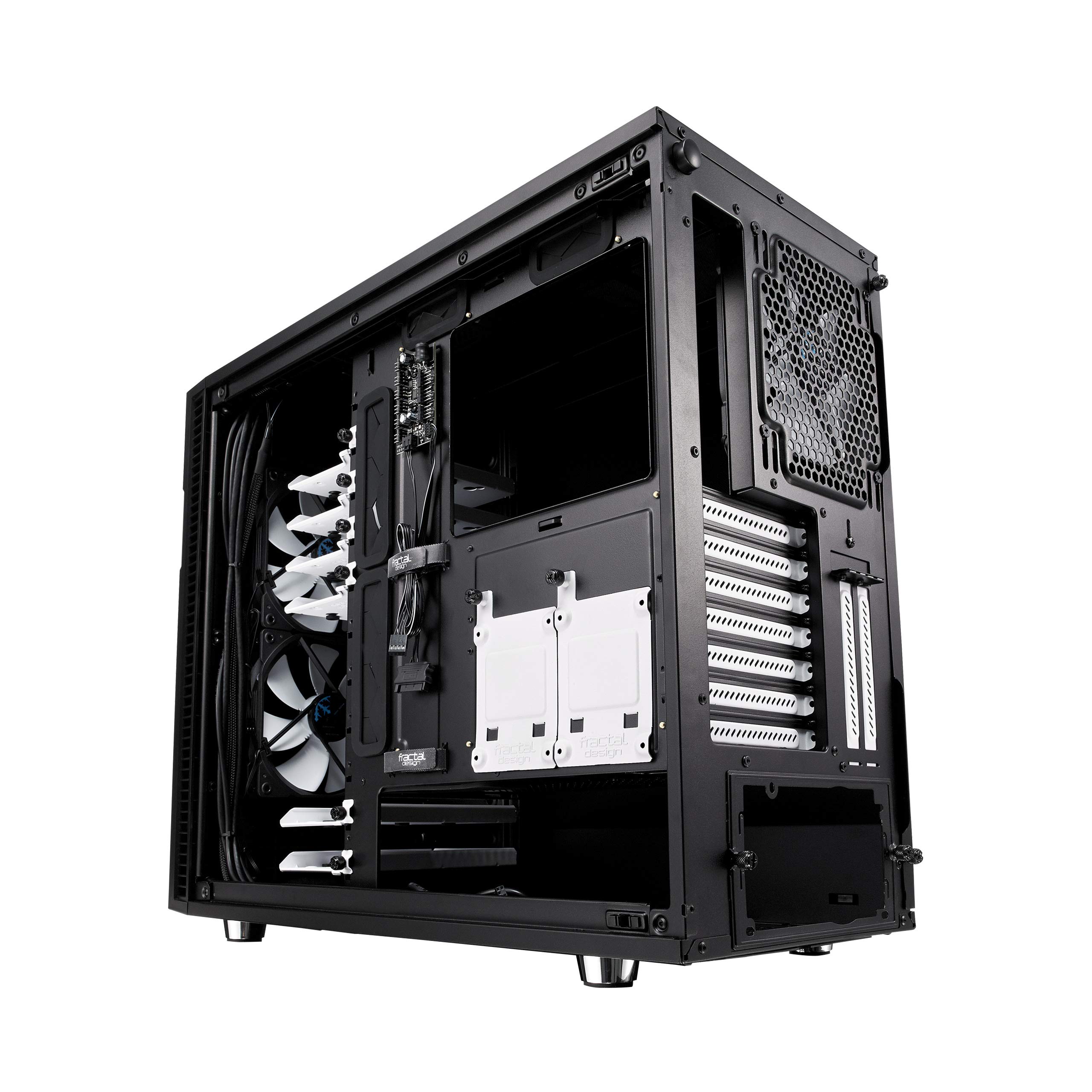 Fractal Design Define R6 - ミッドタワーコンピュータケース - ATX - ModuVentテクノロジーによる高通気と静音コンピューティングに最適化 - PSUシュラウド - モジュラーインテリア - 水冷対応 - ブラック。