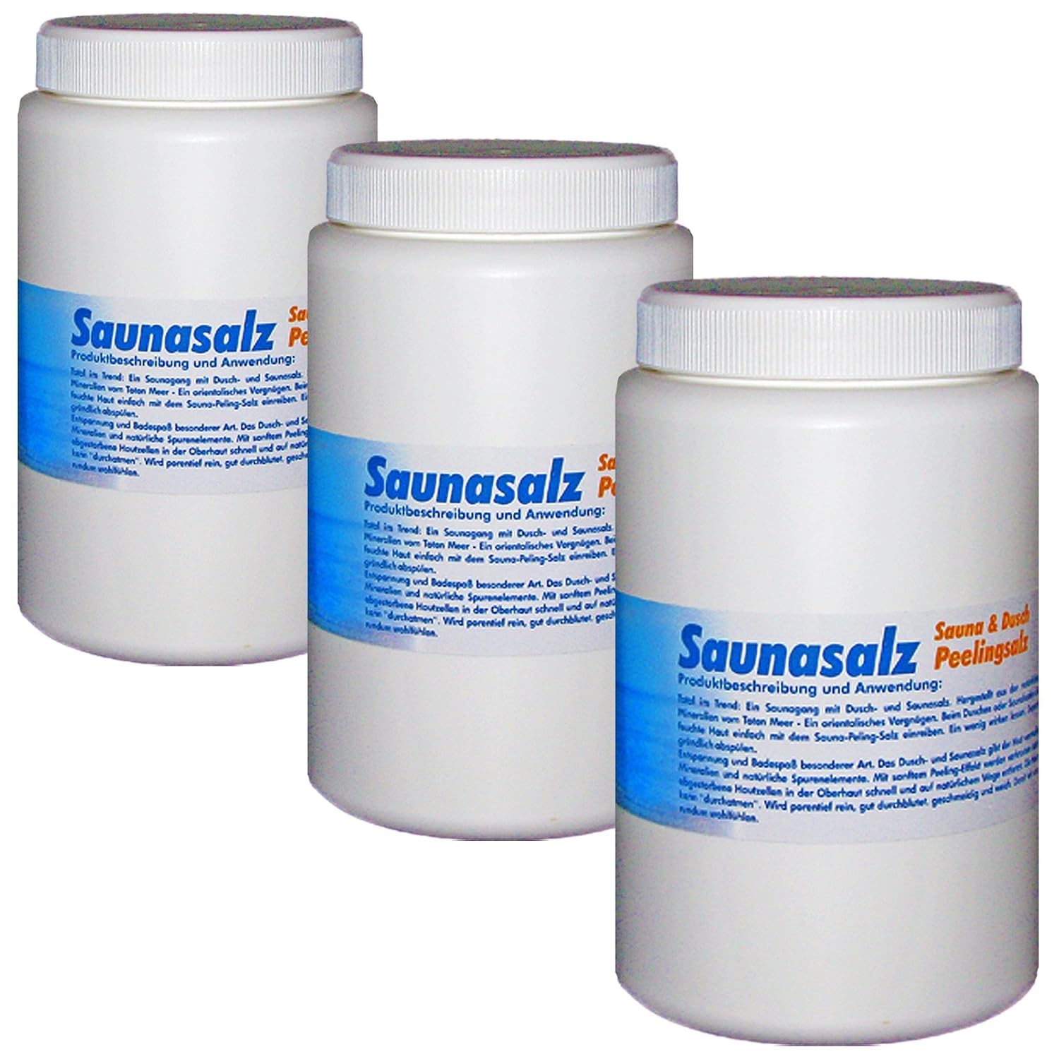 Peelingsalz 1kg Mit Lemongras Duft - Inklusive Rekosan Kristallsalz 100g Für Salzmühle
