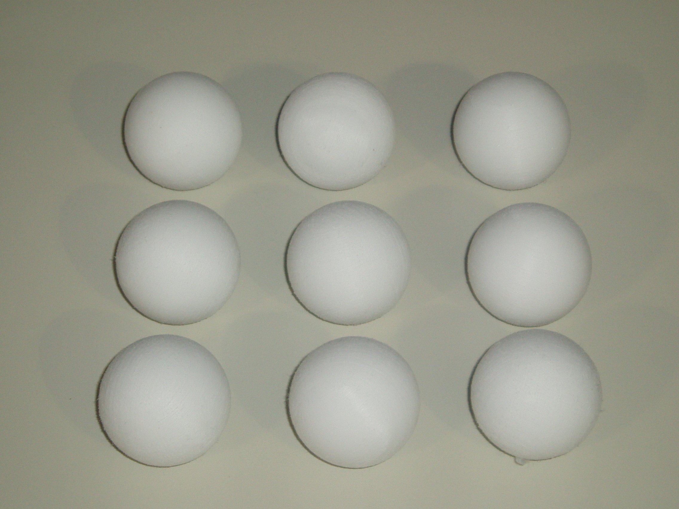 FOOTBALL TABLE BALLS 9 x 36 mm SCUFFED WHITE BALLS **