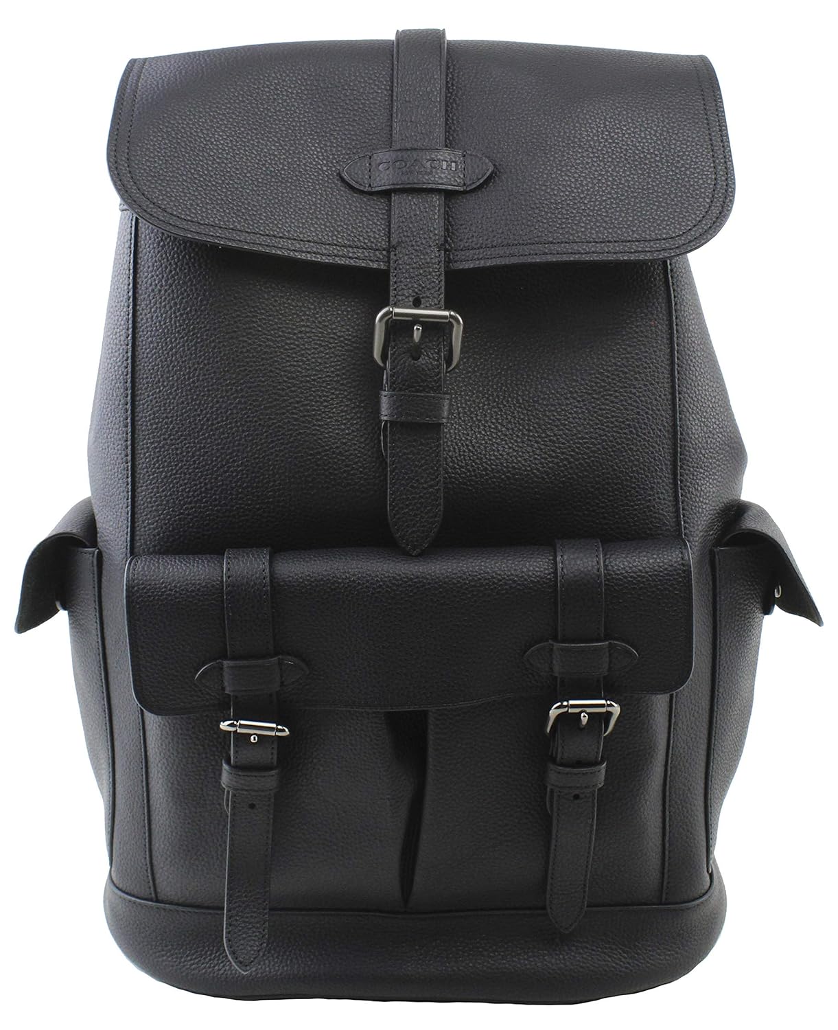 Coach Men's Hudson QB Black Pebbled Leather Backpack, Style F36811 Amazon.in Bags, Wallets