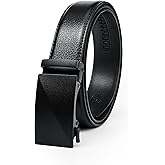 cioval Men's Ratchet Belt - Genuine Leather, Custom Fit, Stylish and Durable (35mm)