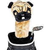 Daphne's Headcovers Pug Driver Headcover | Premium Driver Headcovers | Funny Golf Club Covers | Stylish Protection for Your Clubs | Men's Golf Gear | Driver Headcover for Men and Women