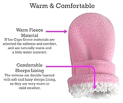 N'Ice Caps Baby Toddler Mittens Kids 2 Pairs Fleece