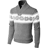 H2H Mens Casual Slim Fit Pullover Sweatshirts Knitted Shirts Napping Inside