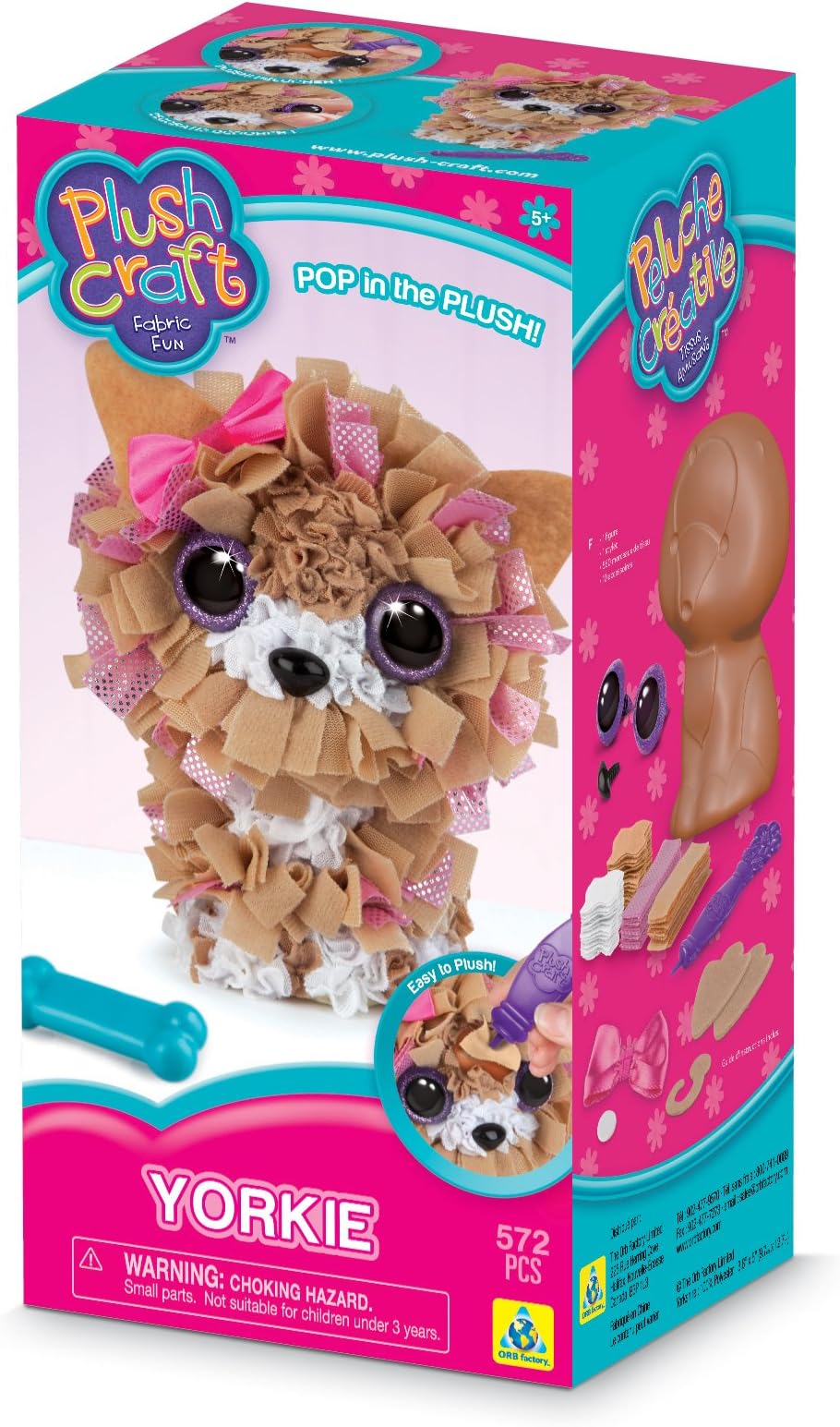 The Orb Factory Plushcraft Yorkie