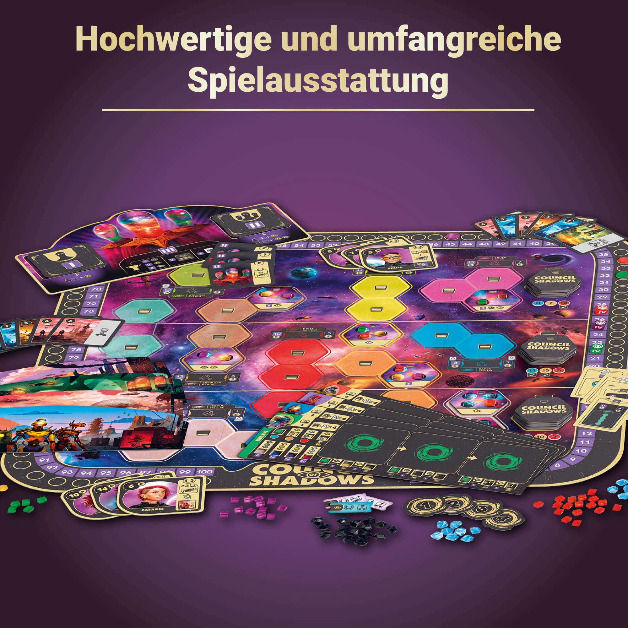 Ravensburger 27366 - Council of Shadows, Strategiespiel für 1-4 Spieler ab 14 Jahren, Alea Spiele 4