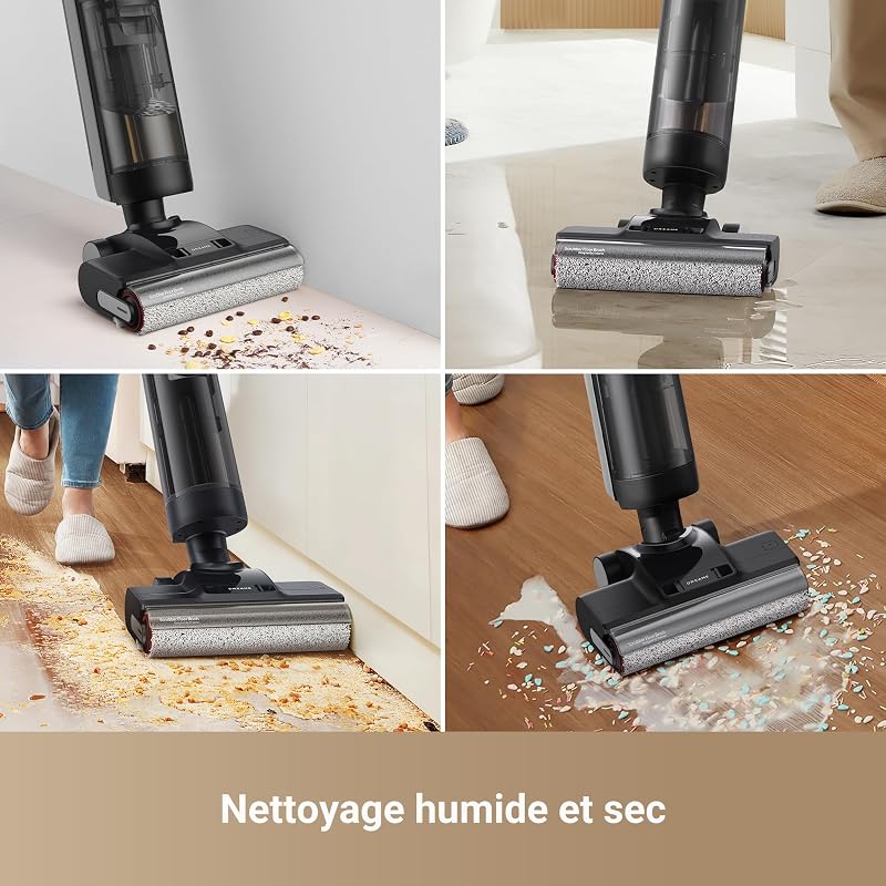 H12 Pro Ultra Aspirateur Laveur, Aspiration 16 000Pa, Lavage 60 °C