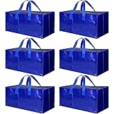 Simple Deluxe Extra Large Moving Bags with Backpack Straps, Strong Handles/Zippers, Heavy Duty Storage Tote