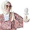 Para Life Beige Snap Hijab For Women, Breathable Instant Hijabs|Standard Size Stretchable Cotton Sandy|Jersey