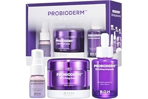 BIOHEAL BOH Probioderm 3D Lifting Skincare Set | Anti-Aging Face Moisturizer Night Cream, Ampoule & Facial Serum Spray | Korean Skin Care Kit for Firming & Hydration | K Beauty Gift Set for Women