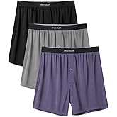 DAVID ARCHY Mens Boxer Shorts Underwear Quick Dry Breathable Mens Boxers Moisture Wicking Boxers for Men 3 or 5 Pack