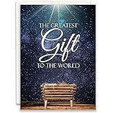 JBH Creations Greatest Gift Religious Christmas Card - Pack of 24