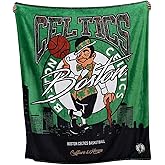 Two Hype NBA Throw Blanket – Ultra-Soft Plush Fan Blanket in Team Colors, Perfect for Game Day or Home Décor