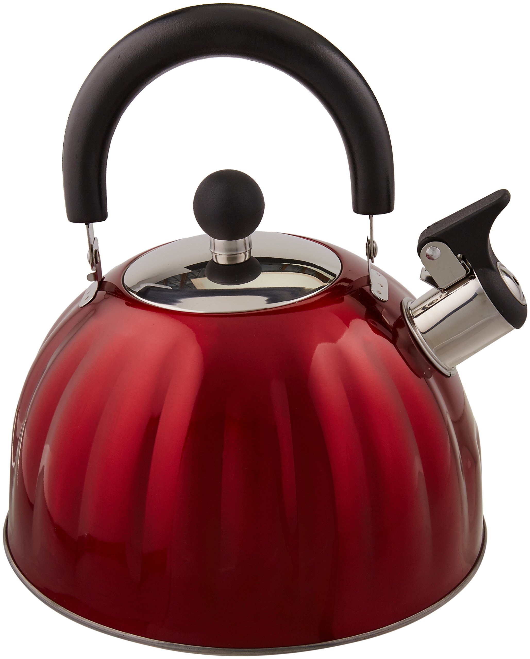 Whistling Tea Kettle Stainless Steel Stove Top Teapot Round Teakettle 2