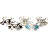 Royal Albert 100 Years 1900-1940 5-Piece Teacup &amp; Saucer Set, 6Fl oz