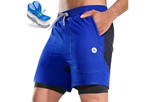 Nepest Men's Mountain Bike Shorts 4D Padded Loose-fit Riding Biking Cycling Bicycle Biker Shorts for Men Zipper Pockets