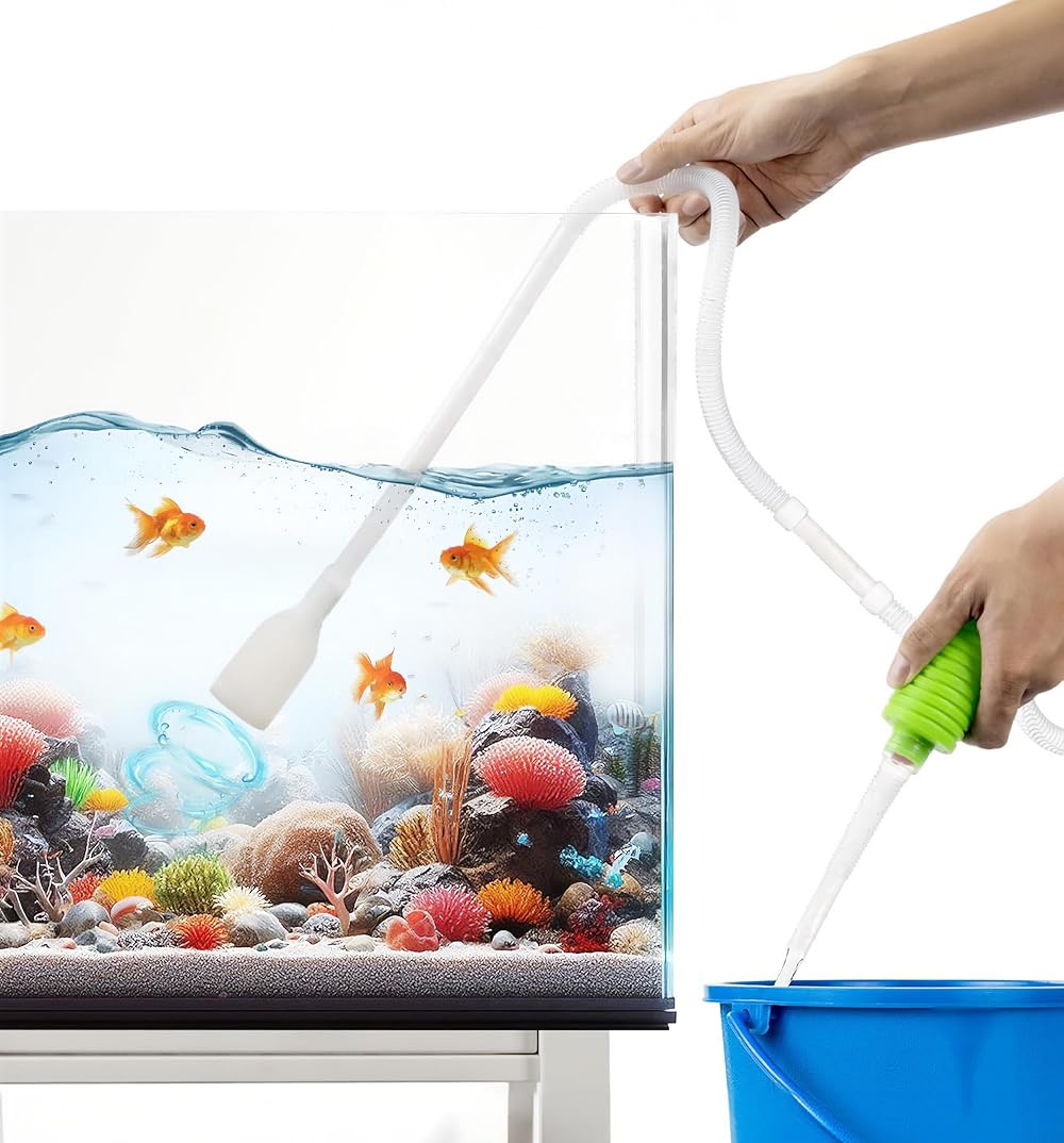 Luigi's Syphon Fish Tank Cleaner 3 in 1 Water Change Gravel Washer Kit