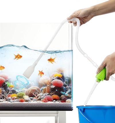 Luigi's Syphon Fish Tank Cleaner 3 in 1 Water Change Gravel Washer Kit