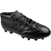 Manriquez Soccer Cleats Bota Vintage Total Black Genuine Leather Adult