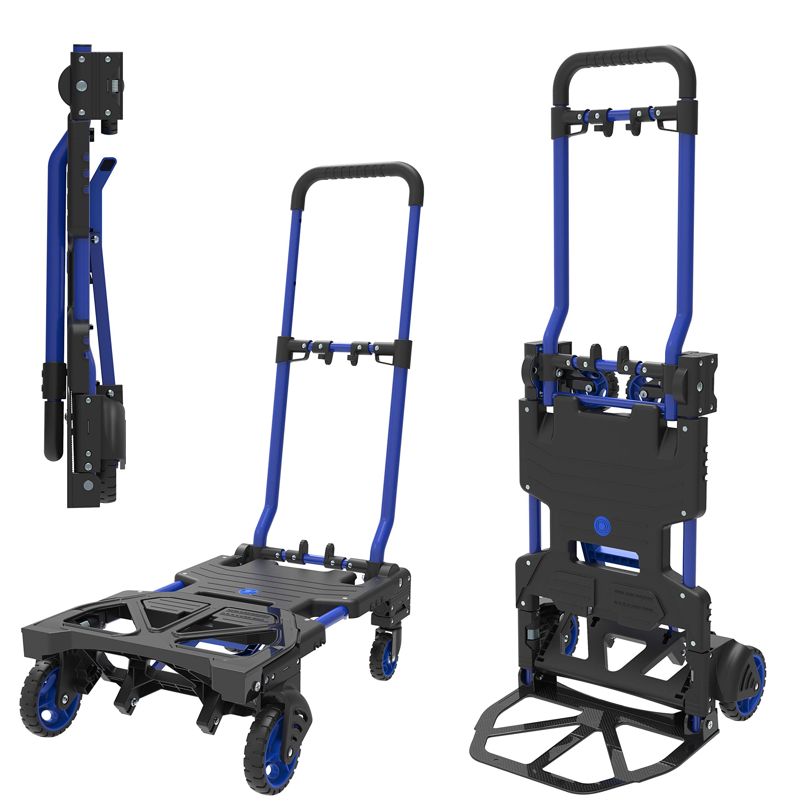 HandiMoova 2in1 70kg sack truck, multi-position 135kg folding platform trolley, multi-function hand truck; Converts in seconds