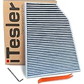 iTesler Cabin Air Filter for Tesla Modle X (2016 2017 2018 2019 2020 2021 2022 2023 2024) replace 103904200A, 103904200B