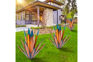 HOMIGHT Metal Tequila Country Sculpture DIY Tequila Plant Home Decor Country Tequila Garden Ornament Indooutdoor Statuette Patio Lawn Patio Stake Decoration Gift to The Garden