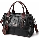 mcuvaec Handbags and Purses for women Vegan Leather Tote Bag for Women Satchel Shoulder Bags Travel Purse with Compartments
