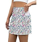 LouKeith Tennis Skirt with Shorts High Waisted Golf Skirts Dressy Casual Workout Athletic Skorts for Women with 4 Pockets