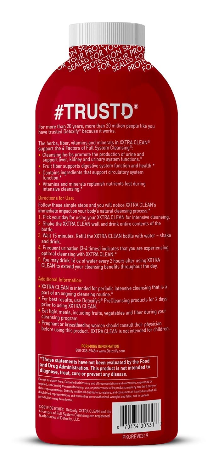 Detoxify Xxtra Clean Herbal Tropical Fruit Flavor 20 oz