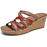 Skechers Women's Beverlee Tiger Posse Wedge Sandals