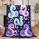 Snake Blanket Snake Fleece Throw Blanket Super Soft Fuzzy Plush Cozy Warm Snakes Decor Bedding Blankets Gift for Boys Girls Men Women Kids & Adult 50"X40"