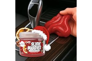 Slime Buddies Car Cleaning Gel Putty - Christmas Spice Scented Interior Detailing Tool for Cup Holders, Air Vents & Keyboard - Reusable Auto Detailing Accessories - Dust Remover Goop