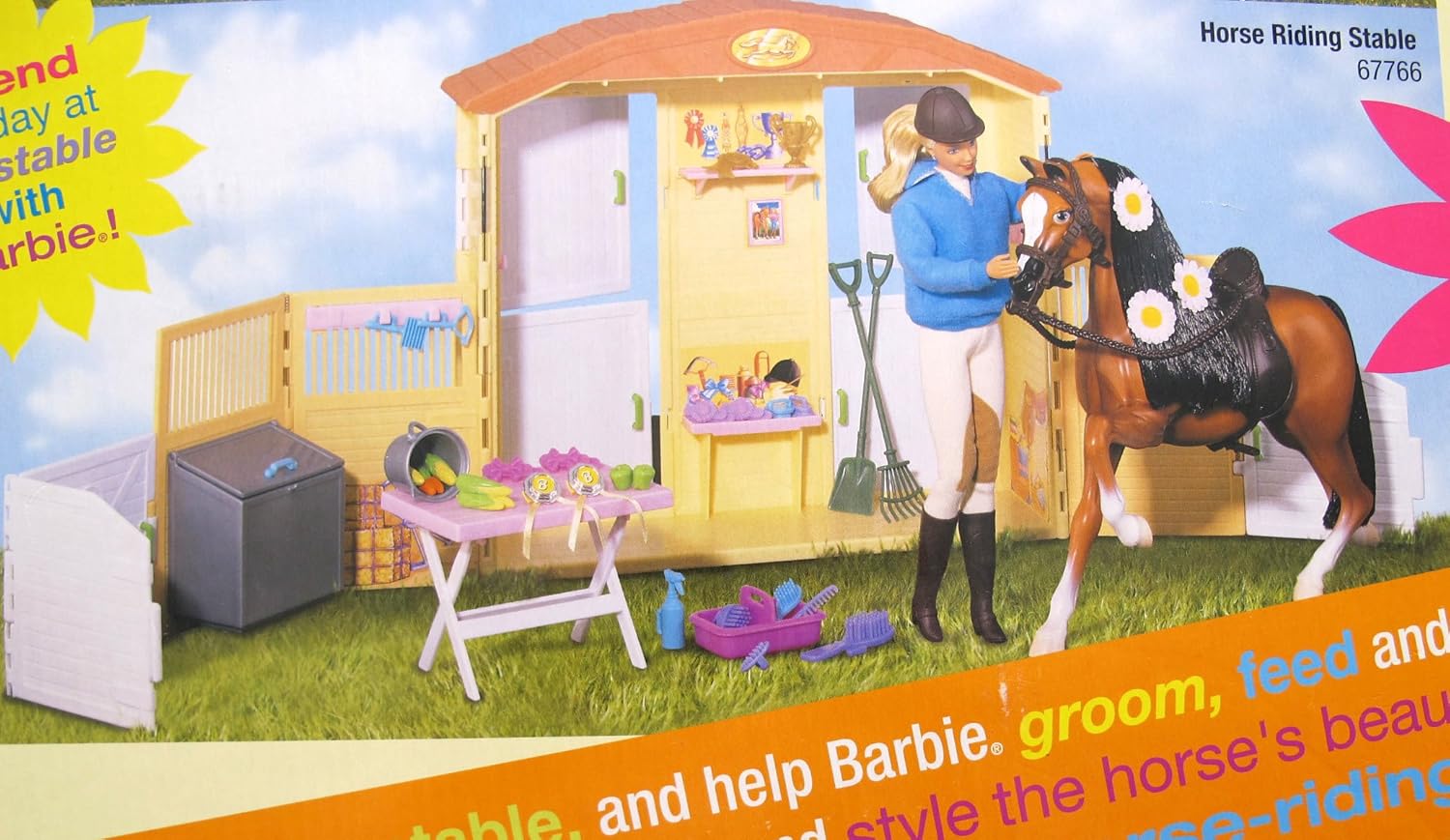 barbie horse riding stable