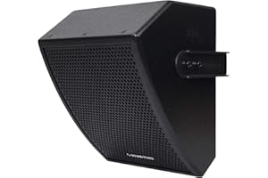 Sound Town CARME Series 8" Coaxial 2-Way Professional PA DJ Stage Monitor Speaker, Black with U Mounting Bracket, Birch Plywood for Installation, Live Sound, Bar, Church (CARME-U8MB)