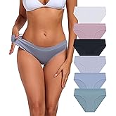 ANLIQI Modal Underwear Supersoft Hipster Panties for Women Pack Breathable & Stretch Bikini Underpants Comfortable Undies