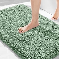 Yimobra Luxury Fluffy Bathroom Rugs, Super Elastic