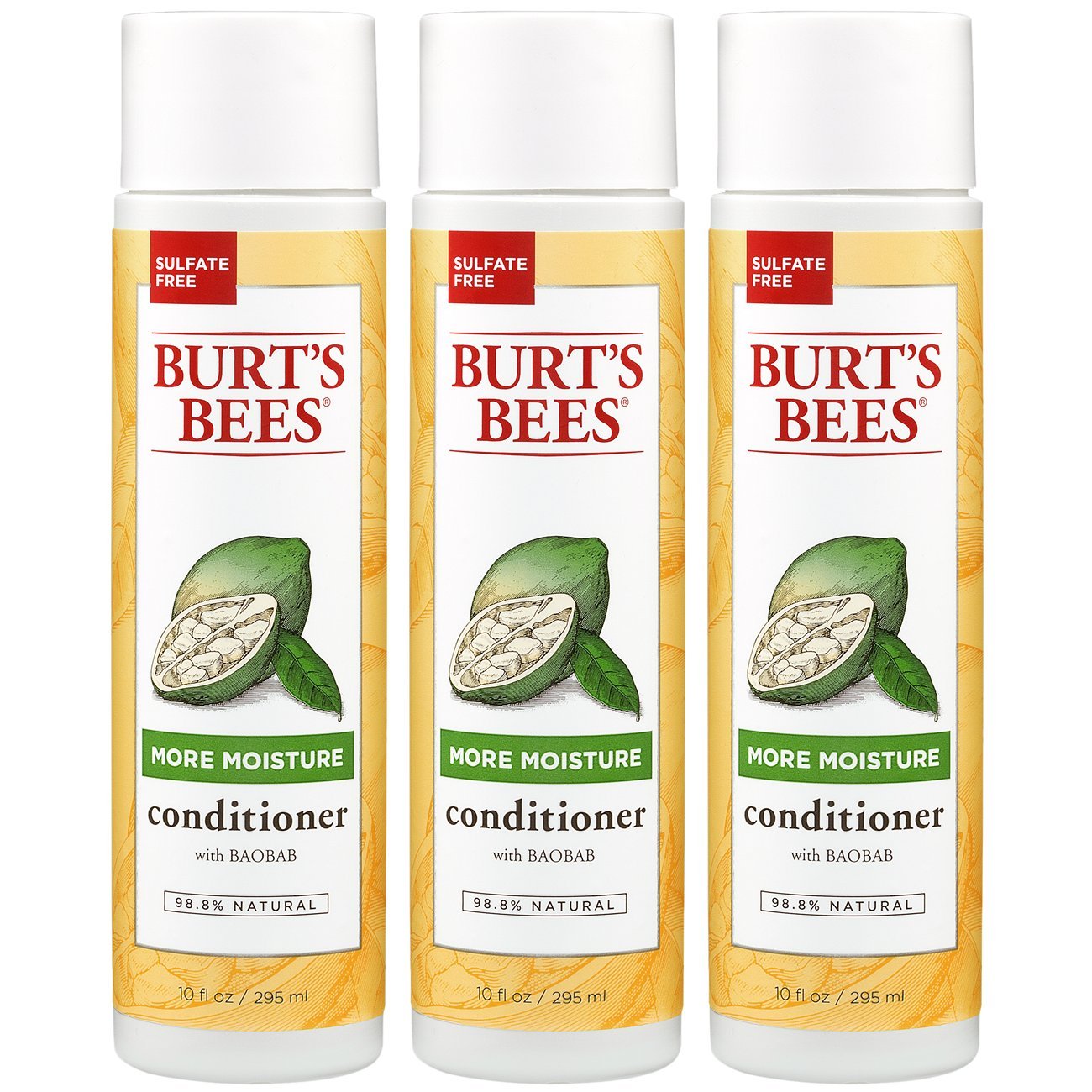 Burt's Bees Very Volumizing Shampoo Pomegranate 10 oz (Pack of 3