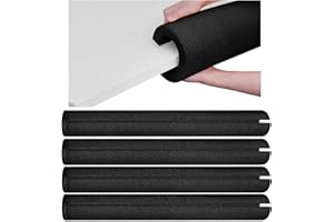 Hanaive 4 Pcs 40 Inch x 4. 1 Inch Jumbo Pool Noodles Bulk Large Swimming Swim Noodles for Floating Craft Projects Pre Slit Clamp Foam Protection Foam Tube Padding Bumper(Black)