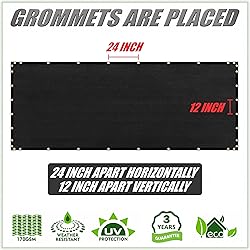 ColourTree 8' x 50' Black Fence Privacy Screen