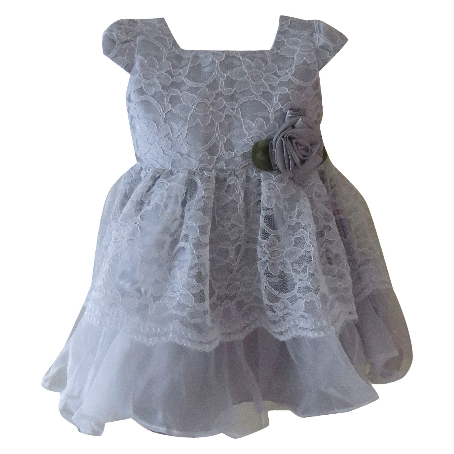grey color long frocks