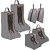 FAMULP 6 Pcs Short and Tall Boot Bag,Portable Waterproof Clear Boot Bags for Cowboy Boots