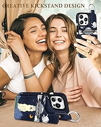 Lotadilo for iPhone 15 Pro Wallet Case with Card