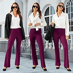 DLOODA Womens Bootcut Dress Pants Business Casual